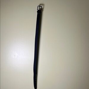 Classic Black Leather Belt, simple,basic: